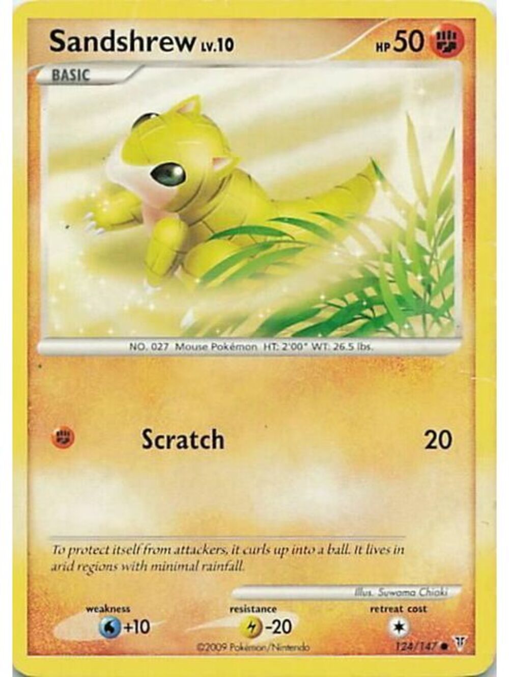 Pokemon TCG 2021 Sandshrew LP SWSH08